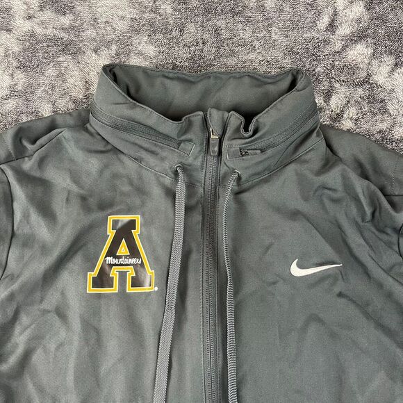 Nike Appalachian State Hooded Dry Training Jacket Gray Full Zip Vented L - Picture 2 of 12